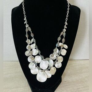 Stella & Dot Calypso Silver Coin Necklace